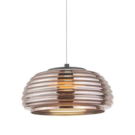 Artcraft Lighting Haze 16" Wide 3000K LED Pendant Black / Espresso Copper