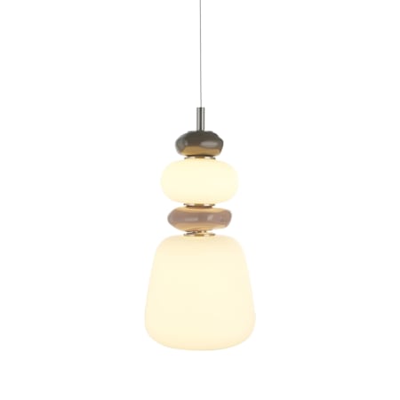 Artcraft Lighting Strata 7" Wide Selectable 3000K/4000K/5000K LED Mini Pendant Satin Nickel