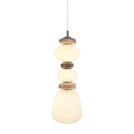 Artcraft Lighting Strata 7" Wide Selectable 3000K/4000K/5000K LED Mini Pendant Satin Nickel