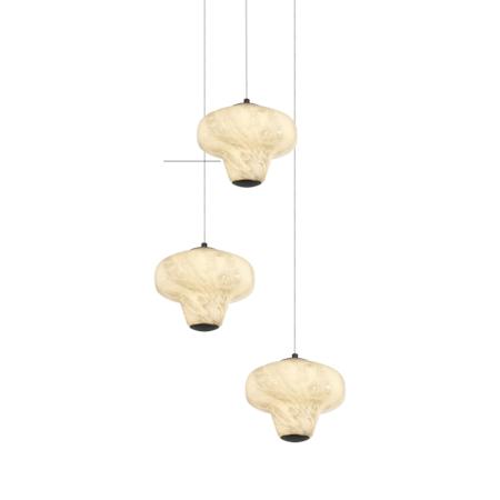 Artcraft Lighting Solara 17" Wide Selectable 3000K/4000K/5000K LED Multi Light Pendant Graphite