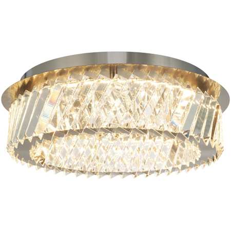 Artcraft Lighting Alya 16" Wide Selectable 3000K/4000K/5000K LED Flush Mount Drum Ceiling Fixture Polished Nickel