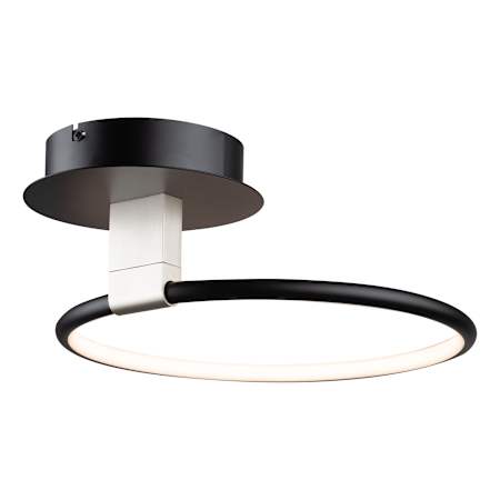 Artcraft Lighting Halo 12" Wide LED Semi-flush Ceiling Fixture Black