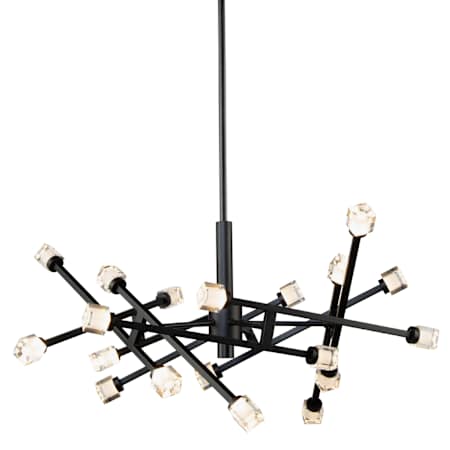 Artcraft Lighting Batton 29" Wide LED Abstract Pendant Black