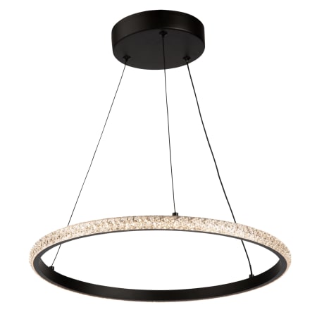 Artcraft Lighting Nova 16" Wide LED Ring Chandelier Black