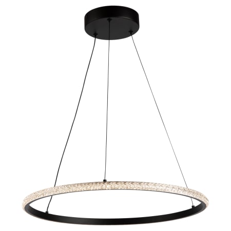 Artcraft Lighting Nova 20" Wide LED Ring Chandelier Black