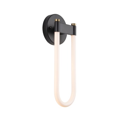 Artcraft Lighting Cascata 15" Tall LED Wall Sconce Black / Brushed Brass