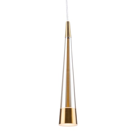 Artcraft Lighting Sunnyvale 1 Light 3" Wide LED Mini Pendant Brass / Clear