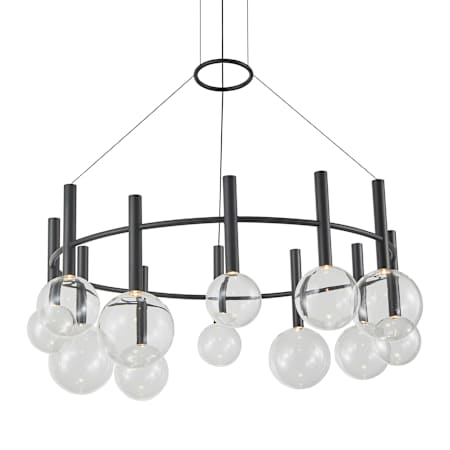 Artcraft Lighting Terra 33" Wide 3000K LED Ring Chandelier Black