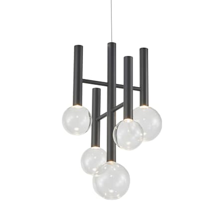 Artcraft Lighting Terra 12" Wide 3000K LED Abstract Chandelier Black