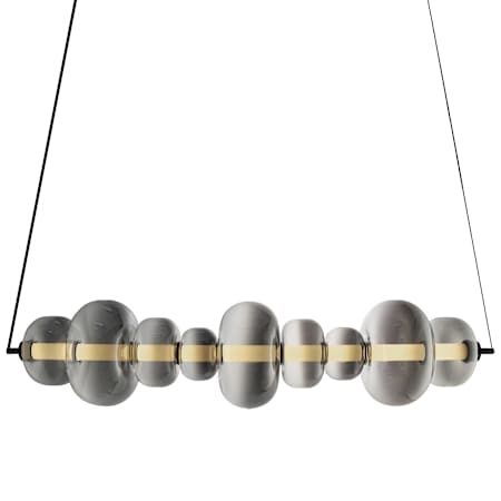 Artcraft Lighting Astra 30" Wide Abstract Linear Pendant Black