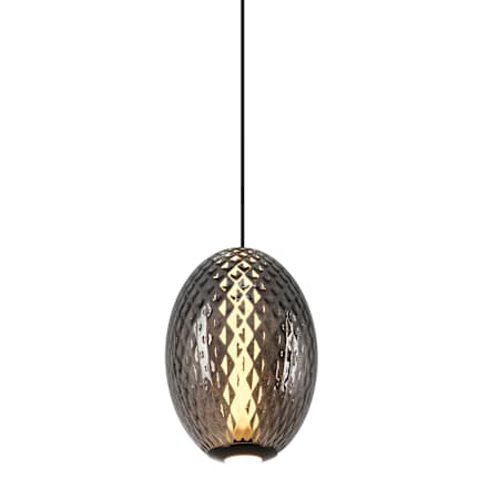 Artcraft Lighting Celeste 10" Wide Mini Pendant Gunmetal / Smoke