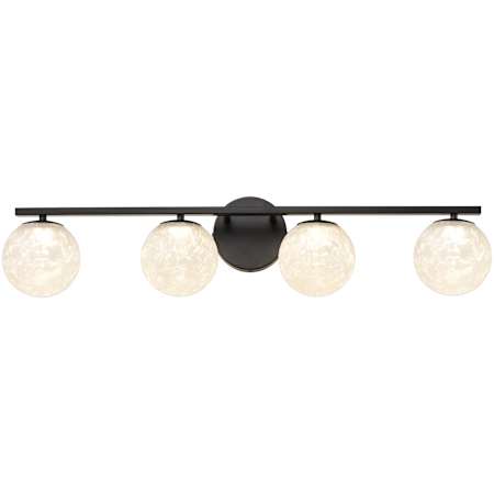 Artcraft Lighting Forma 4 Light Selectable 3000K/4000K/5000K LED Vanity Light Black