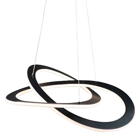 Artcraft Lighting Wave 18" Wide LED Abstract Chandelier Black