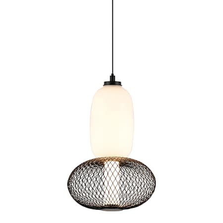 Artcraft Lighting Ace 9" Wide Abstract Mini Pendant Black