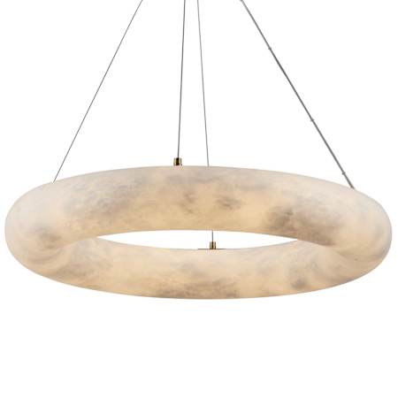 Artcraft Lighting Camila 19" Wide Ring Chandelier Brushed Brass / Opal