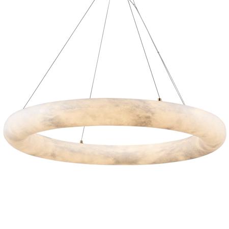 Artcraft Lighting Camila 27" Wide Ring Chandelier Brushed Brass / Opal