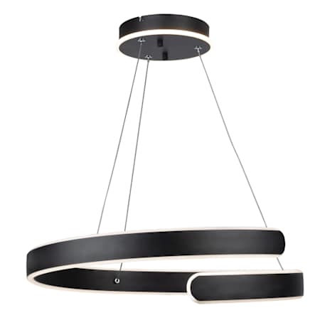 Artcraft Lighting Sirius 20" Wide LED Ring Chandelier Black