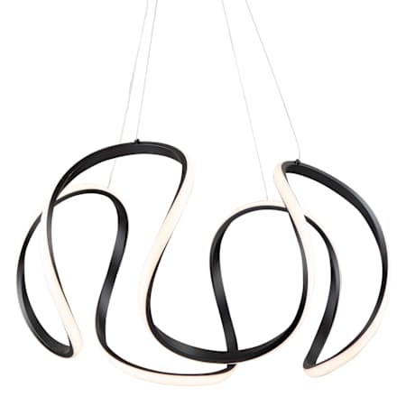 Artcraft Lighting Mira 25" Wide LED Abstract Chandelier Black