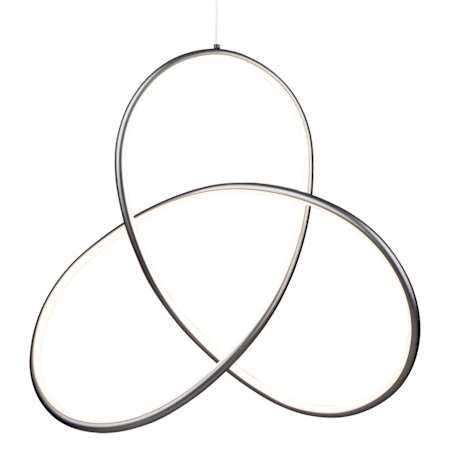Artcraft Lighting Orion 24" Wide LED Abstract Chandelier Grey