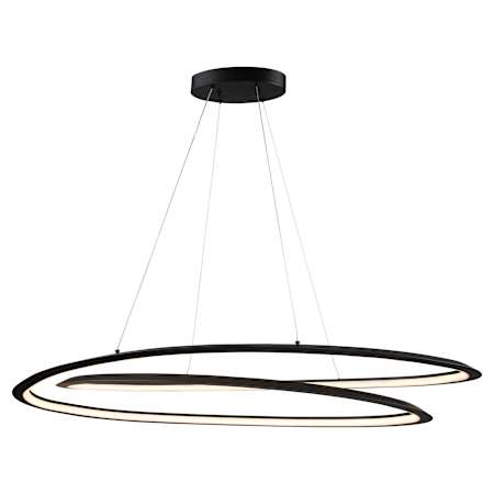 Artcraft Lighting Ara 20" Wide LED Abstract Chandelier Black