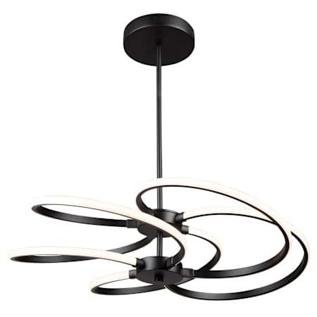 Artcraft Lighting Equinox 27" Wide LED Abstract Chandelier Black