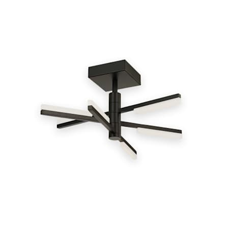 Artcraft Lighting Stix 18" Wide Semi-Flush Ceiling Fixture Black
