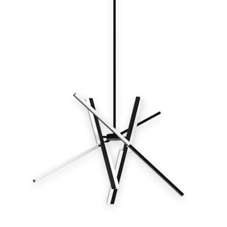 Artcraft Lighting Stix 32" Wide Pendant Black