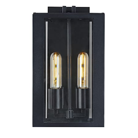 Artcraft Lighting Waterville 2 Light 10" Tall Wall Sconce Matte Black