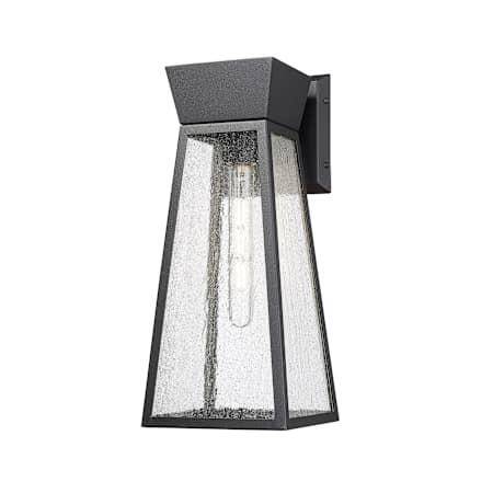 Artcraft Lighting Lucian 17" Tall Outdoor Wall Sconce Black / Clear