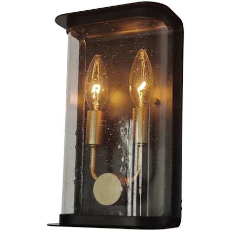 Artcraft Lighting Stonegate 2 Light 11" Tall Outdoor Wall Sconce Black