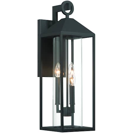 Artcraft Lighting Portside 3 Light 24" Tall Outdoor Wall Sconce Black