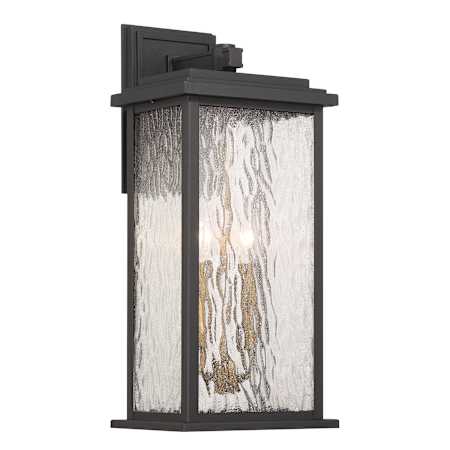 Artcraft Lighting Estate 2 Light 19" Tall Outdoor Wall Sconce Black / Brass