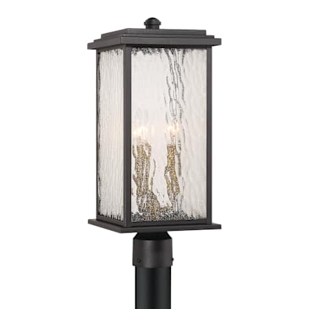 Artcraft Lighting Estate 3 Light 20" Tall Post Light Black / Brass