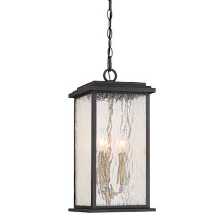 Artcraft Lighting Estate 3 Light 9" Wide Outdoor Mini Pendant Black / Brass