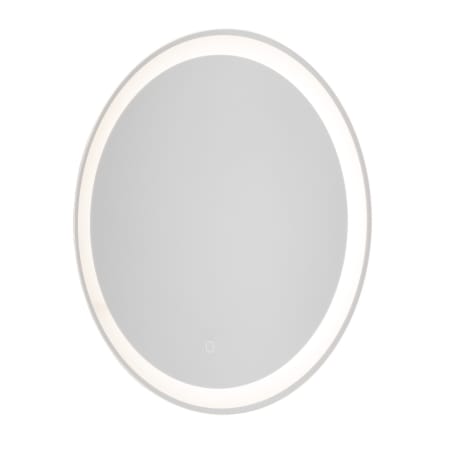 Artcraft Lighting Reflections 23-1/2" W x 23-5/8" H Contemporary Oval Framed Bathroom Wall Mirror with Light N/A