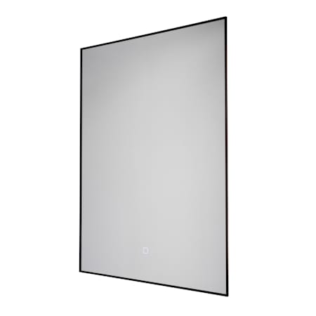 Artcraft Lighting Reflections 23-1/2" W x 31-1/2" H Transitional Rectangular Framed Bathroom Wall Mirror with Light Matte Black