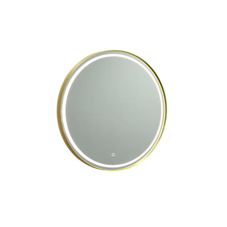 Artcraft Lighting Reflections 31-1/2" Bathroom Mirror with Lighting Brushed Brass