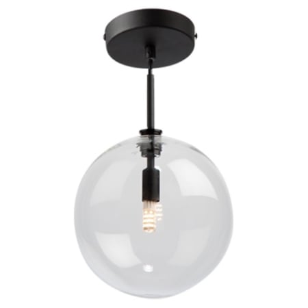 Artcraft Lighting Pinpoint 8" Wide Semi-Flush Globe Ceiling Fixture Black