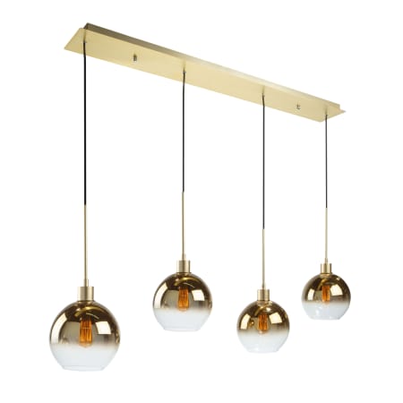 Artcraft Lighting Morning Mist 4 Light 48" Wide Chandelier Gold