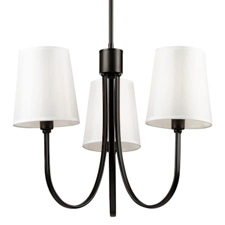 Artcraft Lighting Rhythm 3 Light 24" Wide Smart Chandelier Black