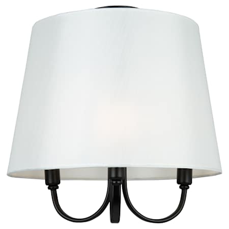 Artcraft Lighting Rhythm 3 Light 16" Wide Semi-Flush Ceiling Fixture Black