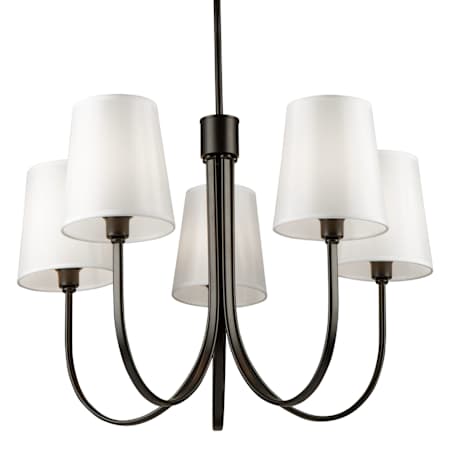 Artcraft Lighting Rhythm 5 Light 28" Wide Smart Chandelier Black