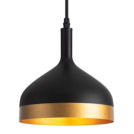 Artcraft Lighting Dash 8" Wide Mini Pendant Black / Gold