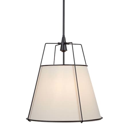Artcraft Lighting Pullman 3 Light 17" Wide Pendant Black / Cream