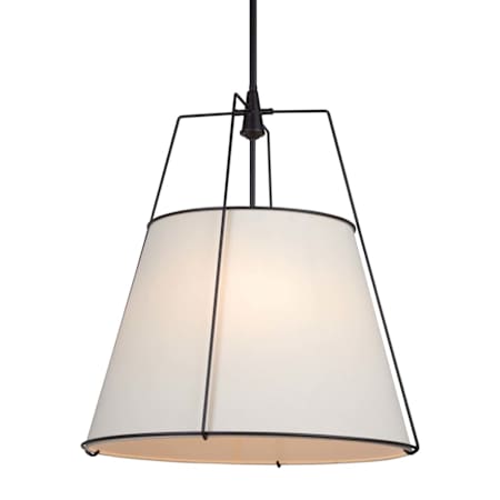 Artcraft Lighting Pullman 4 Light 21" Wide Pendant Black / Cream