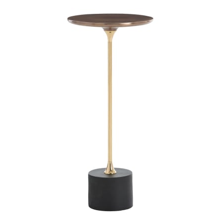 Arteriors Fitz 10 Inch Diameter Iron Top Accent Table Antique Brass
