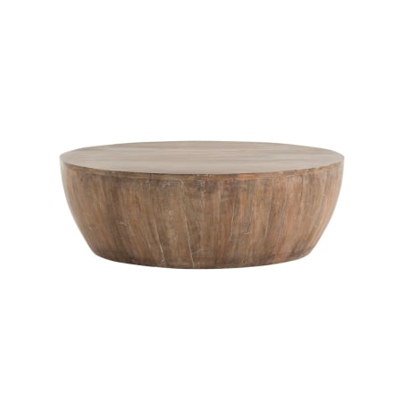 Arteriors Jacob 35.5 Inch Diameter Wood Coffee Table Washed Tobacco
