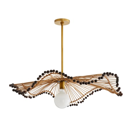 Arteriors Waverly 35" Wide Pendant Antique Brass / Natural