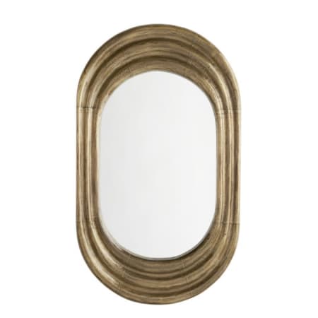 Arteriors 28" W x 48" H Oval Bathroom Mirror Dark Antique Brass