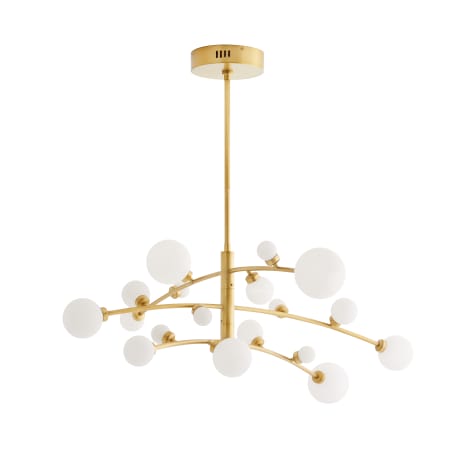 Arteriors Maser 18 Light 45" Wide LED Chandelier Antique Brass